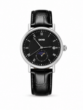 Skmei moon phase leather