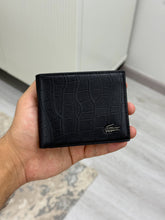 Lacoste black crocodile wallet