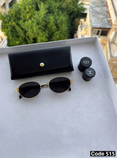 Oval trendy sunglasses