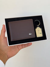 Lacoste brown 2*1 (wallet and keychain)