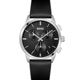 Boss luxury black genuine leather
