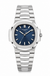 Patek nautilus automatic silver navy 40mm