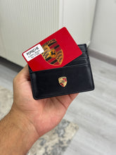 Porsche black card holder