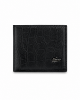 Lacoste black crocodile wallet
