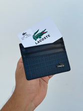 Lacoste navy card holder