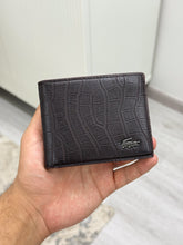 Lacoste brown crocodile wallet