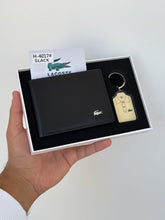 Lacoste black 2*1 (wallet and keychain)