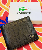 Lacoste black crocodile wallet