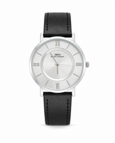 Ibso slim black genuine leather
