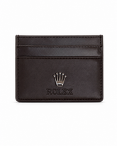 Rolex brown card holder