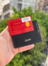 Cartier black card holder