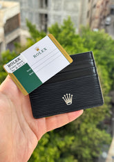 Rolex black card holder