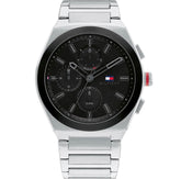 Tommy silver black chronograph