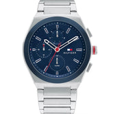 Tommy silver navy chronograph
