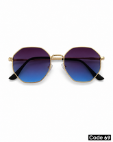 hexagonal basic Sunglasses uv400