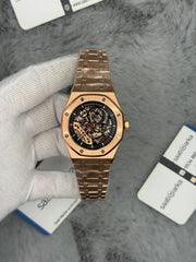 Ap skeleton automatic rosegold 41mm steel
