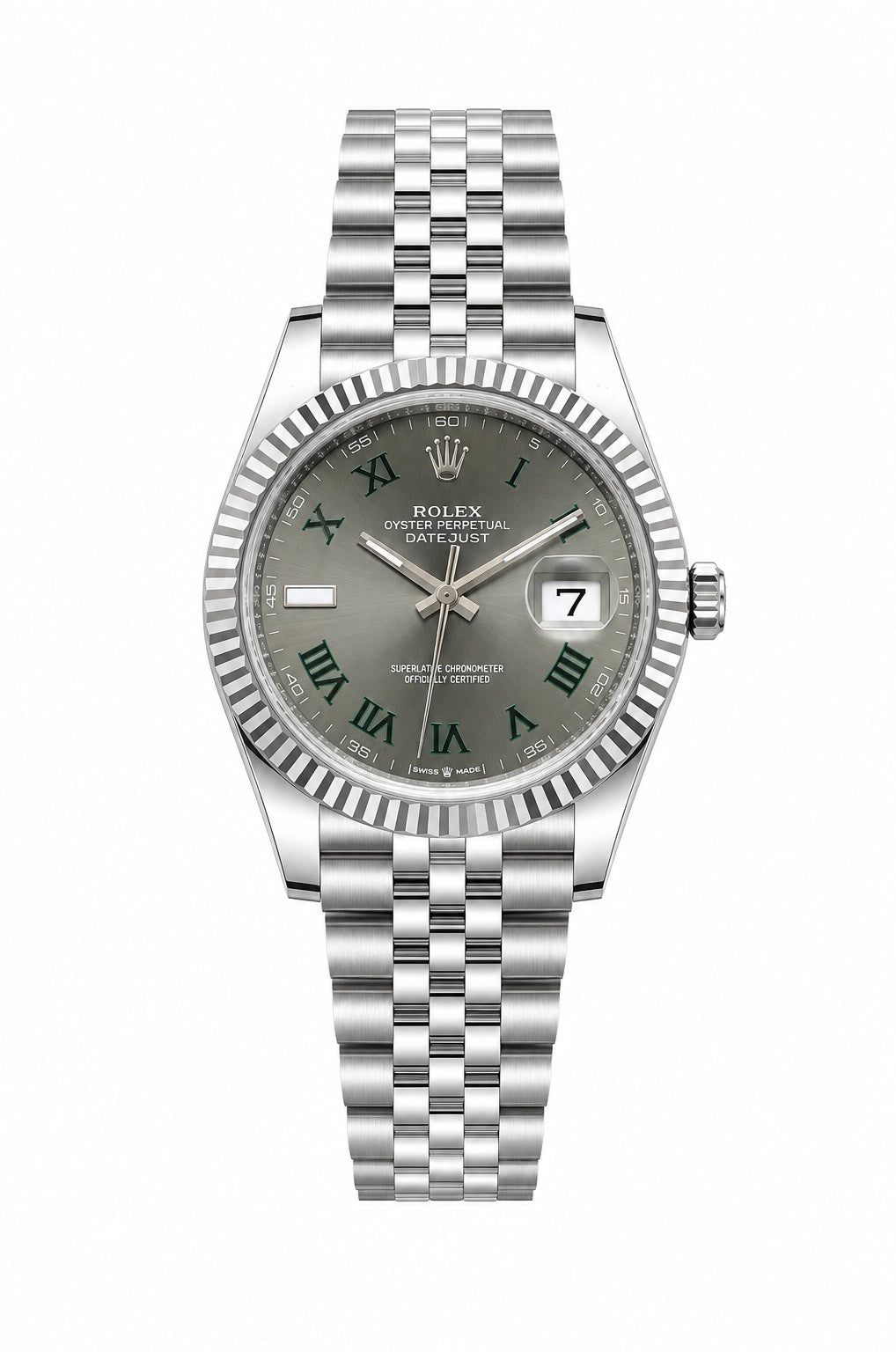 Rolex wimbledon automatic grey dial 40mm