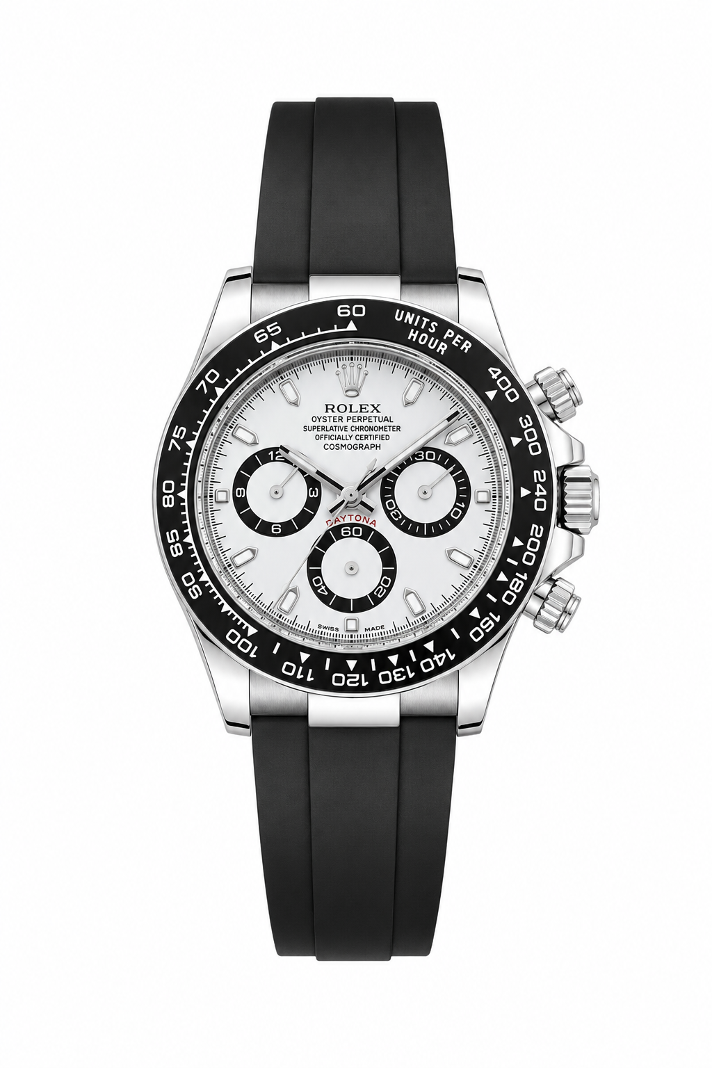 Rolex daytona automatic panda rubber 40mm