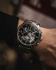 Tommy skeleton silver black