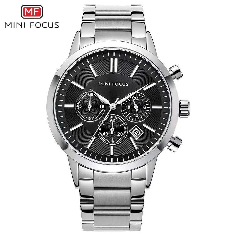 Mini focus chronograph - Silver black