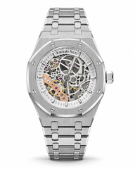 Ap skeleton automatic silver white 41mm steel