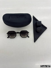 Lacoste hexagonal sunglasses