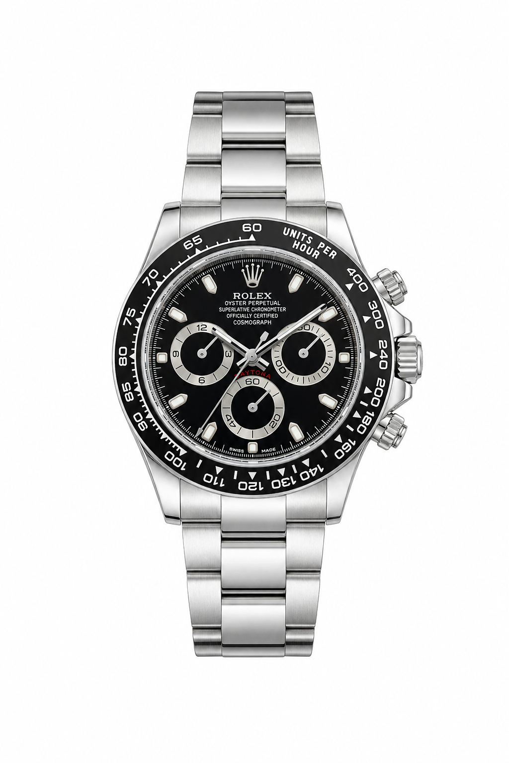 Rolex daytona automatic black steel 40mm