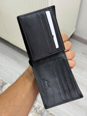 Lacoste black crocodile wallet
