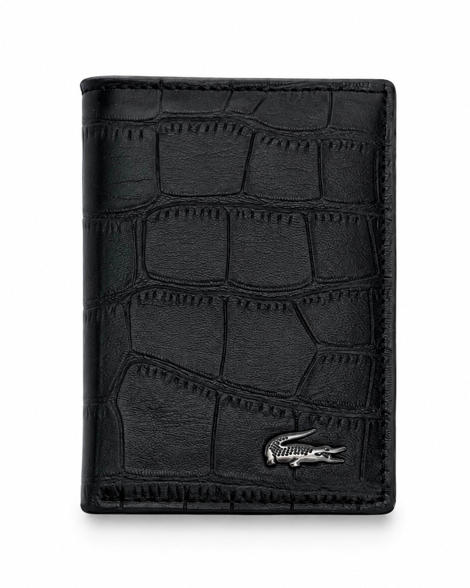 Lacoste black crocodile wallet