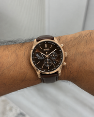 Boss luxury brown rosegold