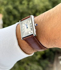 Cartier tank leather