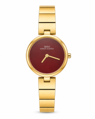 Ibso minimal for women gold burgundy