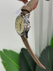 Naviforce coffe genuine leather