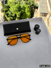 Aviator square sunglasses