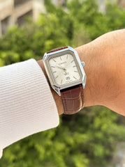 Casio leather rectangle