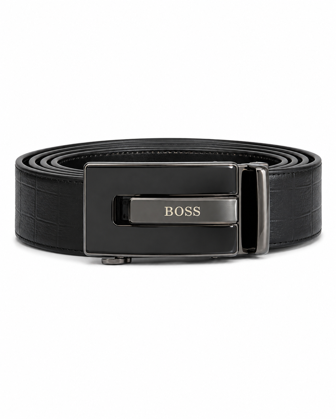 Boss black belt genuine leather