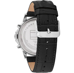 Tommy black leather skeleton