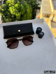 Louis vuitton aviator rectangular sunglasses