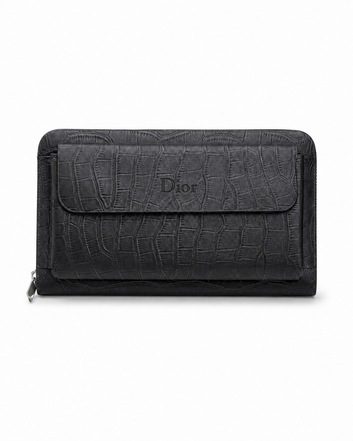 Dior black crocodile handbag