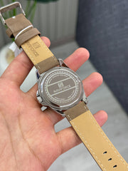 Naviforce coffe genuine leather