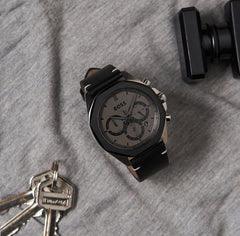 Boss hexagonal leather