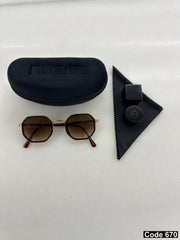 Lacoste hexagonal sunglasses