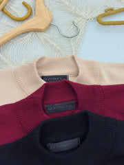 Half collar pullover