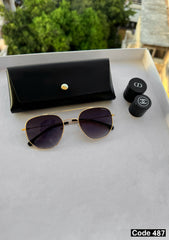 Carrera round aviator sunglasses