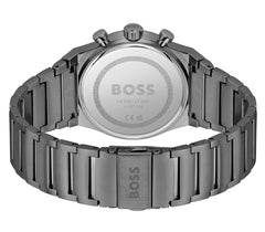 Boss navy grey plated