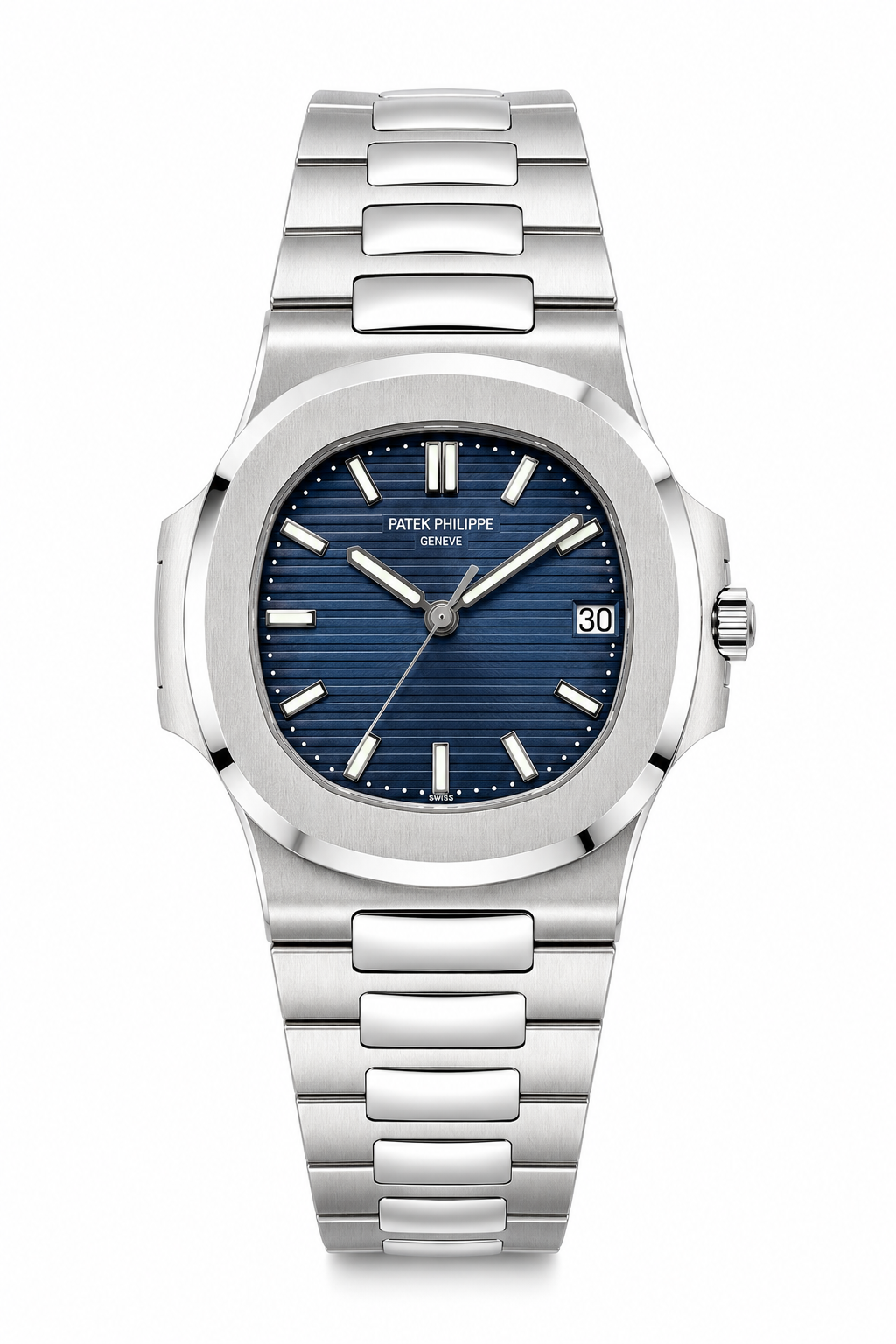 Patek nautilus automatic silver navy 40mm