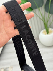 Lacoste black carrow cross bag