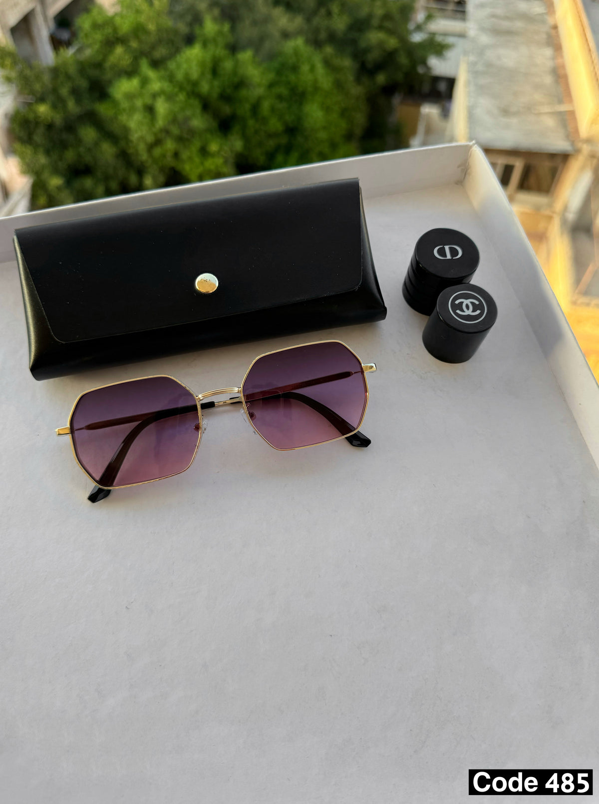 Hexagonal premium sunglasses
