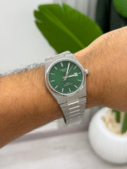 Tissot prx automatic silver green 41mm steel
