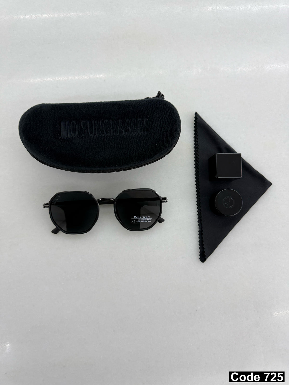 Rayban hexagonal polarised sunglasses